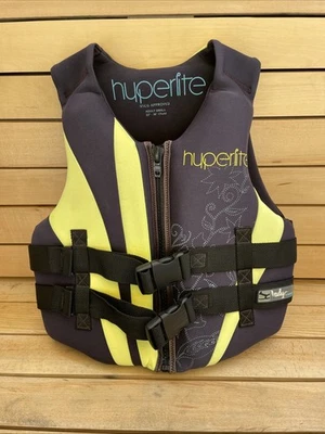 Chaleco Salvavidas HYPERLITE Adulto Pequeño 32-36" Pecho Aprobado por USCG PFD Verde Negro Foto 1 de 3