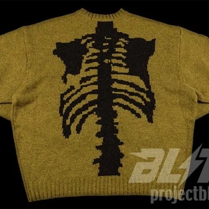 Kapital 5G Bone Knit Crewneck Sweater Mustard Size 1 - Picture 1 of 10