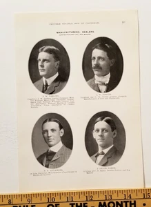 Fotos notables de hombres de Cincinnati de 1903 HOMBRES DE MADERA Siembras Dulweber Darling D8 - Imagen 1 de 4