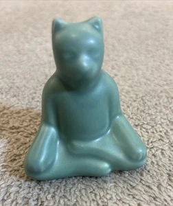 Piccola statuina Buddha gatto argilla Venezia artista firmata - Foto 1 di 11