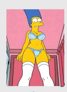 Vv Limited Print Serie ACEO 2.5x3.5 Fan Art Card princess Marge Simpson - Picture 1 of 1