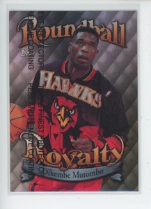 DIKEMBE MUTOMBO 1998-99 TOPPS ROUNDBALL ROYALITY R14 REFRACTOR PARALLEL W/ PEEL - Picture 1 of 2