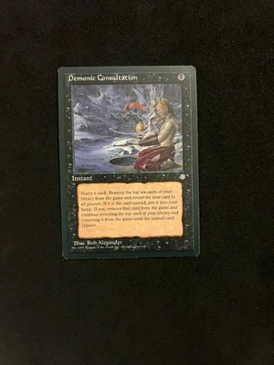 Demonic Consultation [Ice Age] Magic MTG Cards LP - Image 1 of 2