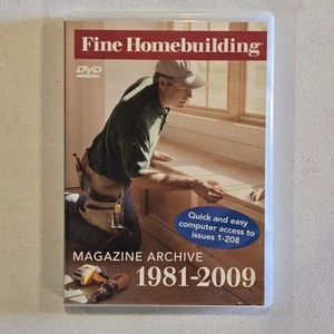 Fine Homebuilding 1981-2009 DVD-ROM - 208 ISSUES - MAGAZINE ARCHIVE RARE OOP NR - Picture 1 of 3