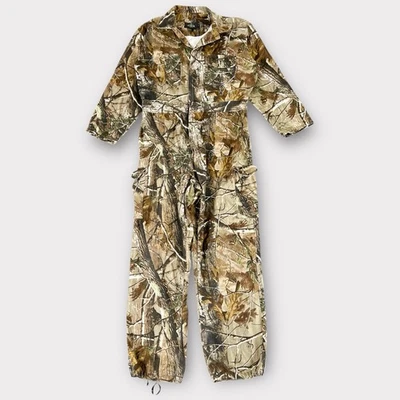 RedHead Camo Coveralls Men’s Size L Tall Realtree Full Zip Hunting Overalls - Image 1 of 4