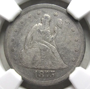 1875-S Twenty Cent Piece NGC VF20 - Picture 1 of 4