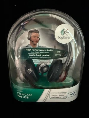 Logitech ClearChat Comfort USB Headset Noise Cancelling Microphone New Sealed - Image 1 of 4