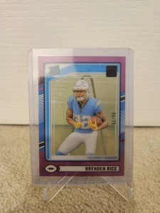2024 Clearly Donruss Brenden Rice Rated Rookie Red #99 62/75 Chargers NFL Card - Bild 1 von 3