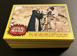 1977 Topps Star Wars SERIES 3 Yellow Trading Card COMPLETE 66 EX NM - Picture 1 of 5