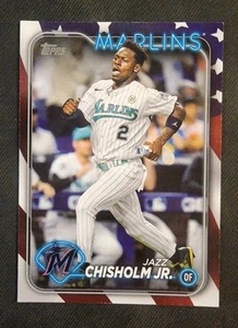 Topps Jazz Chisholm Jr. 2024 Día de la Independencia/76 Marlins Yankees #223 - Imagen 1 de 2