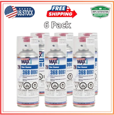 Spraymax USC 2K High Gloss Clearcoat Aerosol, 6 Pack for Automotive Finishes - Image 1 of 4