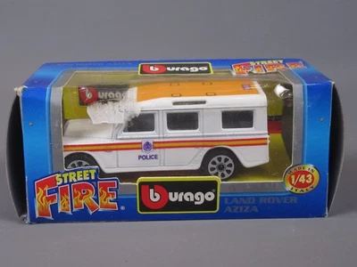 D832 Burago 4131 Italie Land Rover Aziza 109 Police Blanc 1:47 + Boite - Photo 1/4