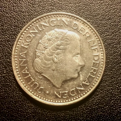 Moneda de un florín Holanda 1971 Foto 1 de 2