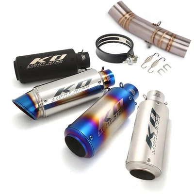 Silenciador deslizable tubo de escape medio trasero CBR500R 2016-2025 para Honda CB500F CB500X Foto 1 de 4