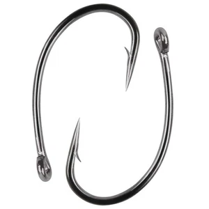 Carp Fishing Hooks, 180pcs Barb Carp Hooks Curved Shank Circle Fishing Hooks ... - Picture 1 of 6