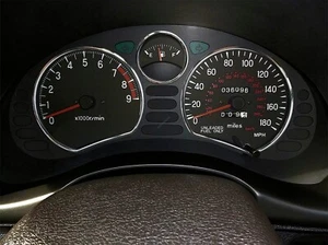 Fits Mitsubishi 3000GT GTO 1990-2001 3-Teilig Aluminium Tachoringe Tacho Ringe - Imagen 1 de 9