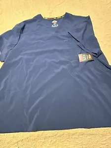 Dickies EDS Signature Scrub Top Mens 3XL V-Neck Navy Blue NEW - Picture 1 of 9