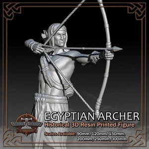 Ancient Egyptian Archer - Scale 1/18 to 1/6 - 3D Resin Printed Figure Model Kit - Picture 1 of 12