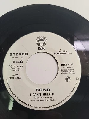 Bond - I Can't Help it/ 1978- Mono/Stereo Foto 1 de 3