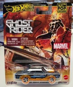 Hot Wheels Premium Pop Culture Marvel Ghost Rider Charger - Picture 1 of 3