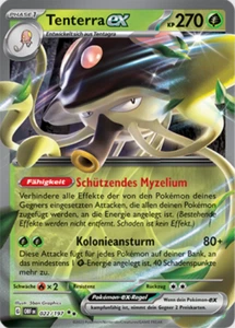 Pokemon Obsidianflammen Tenterra ex 022/197 Near Mint deutsch - Picture 1 of 1