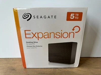 Seagate Expansion 5 TB USB 3.0 Desktop External Hard Drive STEB5000100 SRD0NF2 - Image 1 of 4