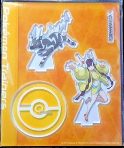 Pokemon ALLENATORI Salone Supporto Acrilico Modellino Portachiavi Verde Camomilla Zebstrika - Foto 1 di 1