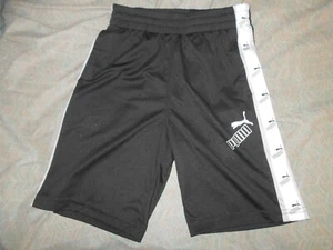 Puma Boys Size 7 Black & White Athletic Shorts - Picture 1 of 1