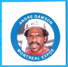 1984 Fun Foods Proof ANDRE DAWSON (ex-mt) Montreal Expos B