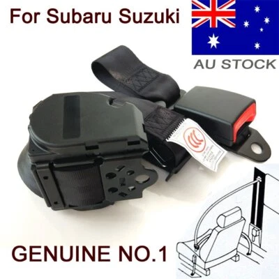 For AU Subaru Suzuki Cars Universal Seat Belt Seatbelt Replace Kit 3points Black - image 1 of 4