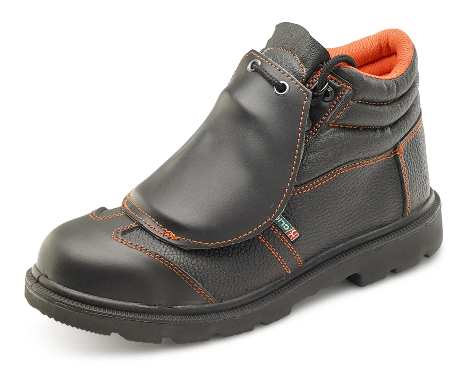 Schweißerschuhe S3 mit Lasche Gr.39-44 Schweißerstiefel Sohle bis 300°C Kevler - Bild 1 von 1