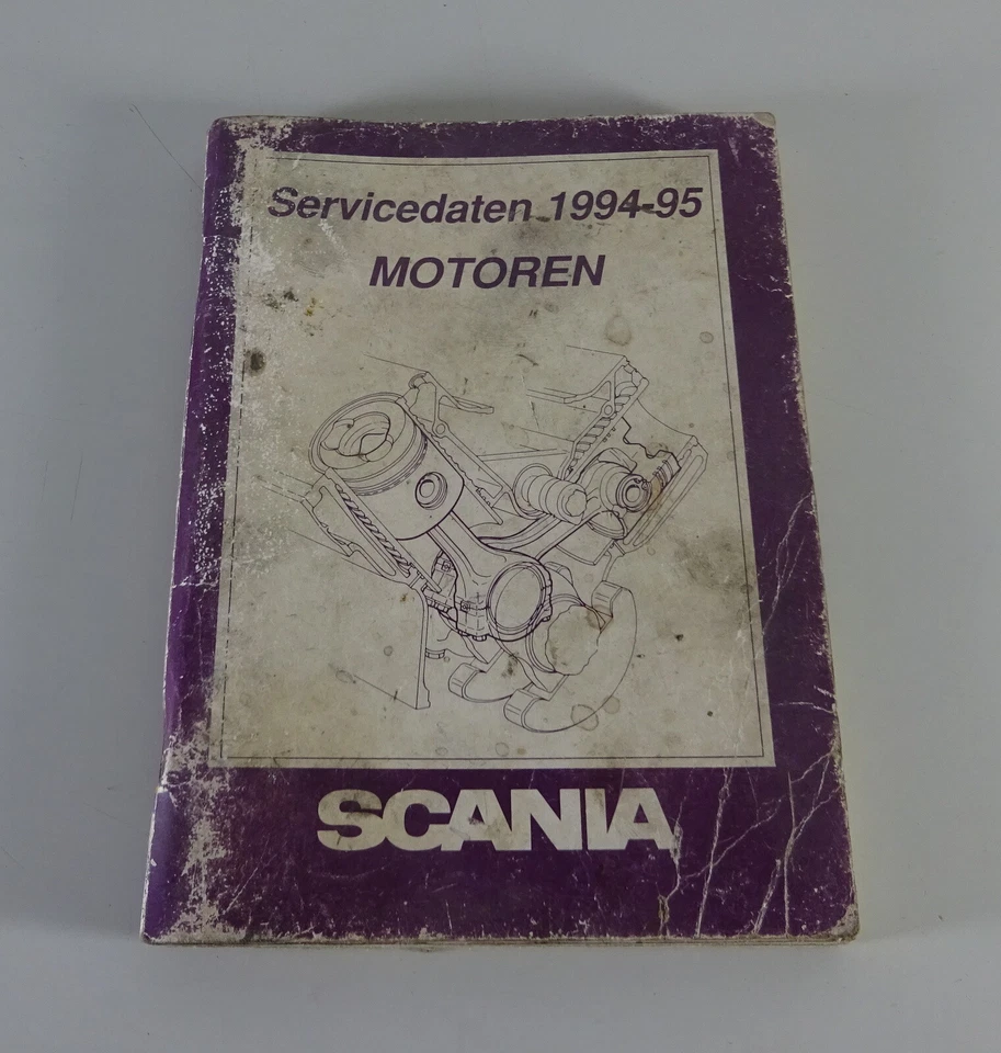 Libro Tabelle Scania Motori 6-Zylinder & 8-Zylinder D 8/9/11/14 Di 1994-95 - Immagine 1 di 4