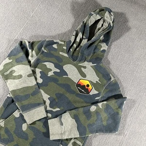 Eddie Bauer Youth Kids Large 14-16 Army Camo Pullover Hoodie L Outdoors - Picture 1 of 8