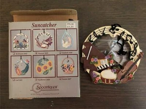 NOS Vtg Spoontiques Music Suncatcher Resin Orig Box - Picture 1 of 2