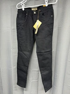 Pantalones de mezclilla ajustados súper elásticos Hybrid & Company para mujer - negros - 11 cortos - nuevos - Imagen 1 de 8