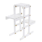 2 Pcs Bakers Rack Plant Stand Flower Dispaly Shelves Window Potting Storage