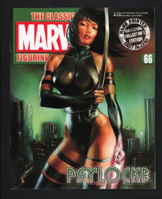 CLASSIC MARVEL FIGURINE COLLECTION #66 PSYLOCKE Lead Figure + Magazine 2008 - Image 1 of 4