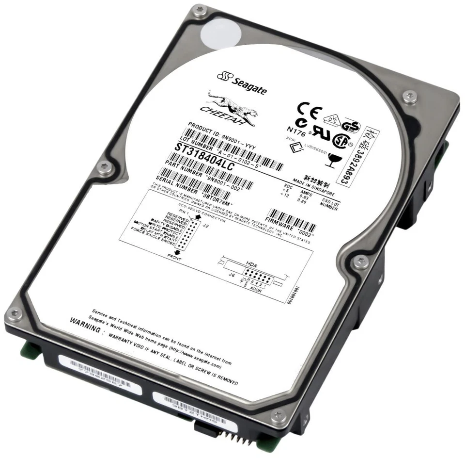 Hard Drive Seagate Cheetah ST318404LC 18.2GB 10000RPM 4MB SCSI U160 3.5'' - Image 1 of 3