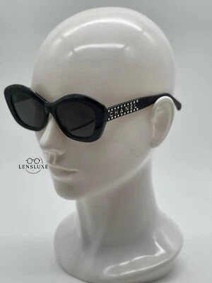 Nuevo CHANEL CH9161B Gafas de sol Ojo de Gato Marco Negro Gris Lente Degradada Foto 1 de 4