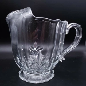 FOSTORIA Baroque Clear 48 Oz Baroque Shape Ice Lip Pitcher - Picture 1 of 6