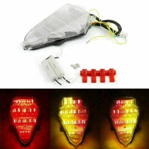 LED Taillight integrated Turn Signals Fit For Yamaha YZF R6 2008-2014 Clear T9 - Picture 1 of 3