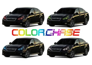 Color Chasing LED Headlight Flow Halo kit for Subaru Legacy 10-12 - Picture 1 of 10