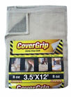 Covergrip  Light Weight  Canvas  Safety Drop Cloth  3.5 ft. W x 12 ft. L
