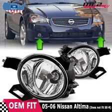 For Nissan Altima 05-06 Factory Replacement Fog Lights + Wiring Kit Clear Lens