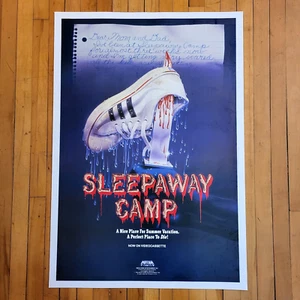 Póster original de la película Sleepaway Camp (1983) tienda de videos 1SH 36x24" - raro horror - Imagen 1 de 7