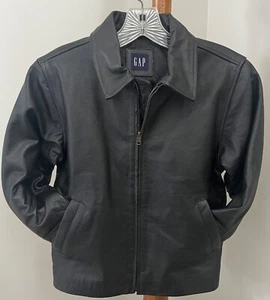 Boys PREMIUM Black LEATHER Jacket Kids Sz S 5-6 Luxury Coat 100% Genuine Cow NEW - Picture 1 of 8