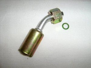 AC A/C FITTINGS,BEADLOCK CRIMP ON FEMALE O RING 45 DEGREE #6 BL1311 35B1311 - Picture 1 of 2