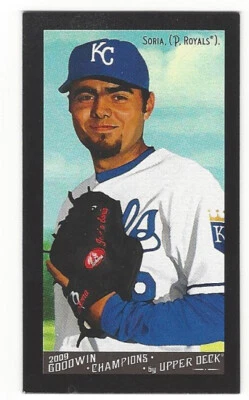 Joakim Soria 2009 Upper Deck Goodwin Champions Mini Black Border EXT Card# 216  - Image 1 of 4