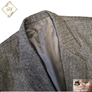 Vintage Sam's Tailor Bespoke Herren Blazer Wolle Tweed 44R Grau Sport Mantel Jacke - Bild 1 von 17