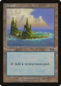 20x Island #338 - USG Urza's Saga Basic Land MTG Magic PL - Bild 1 von 1